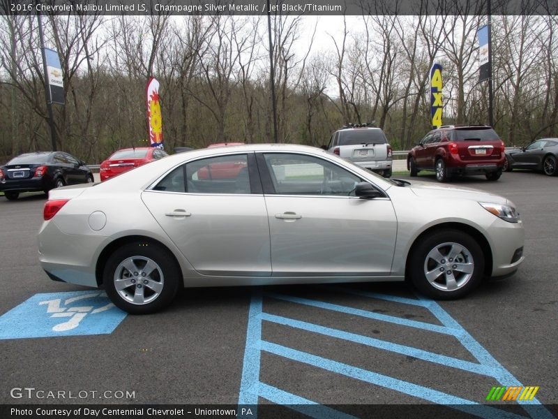 Champagne Silver Metallic / Jet Black/Titanium 2016 Chevrolet Malibu Limited LS