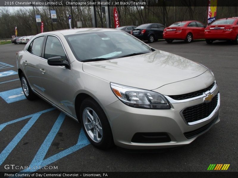 Champagne Silver Metallic / Jet Black/Titanium 2016 Chevrolet Malibu Limited LS