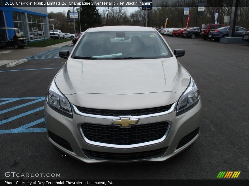 Champagne Silver Metallic / Jet Black/Titanium 2016 Chevrolet Malibu Limited LS