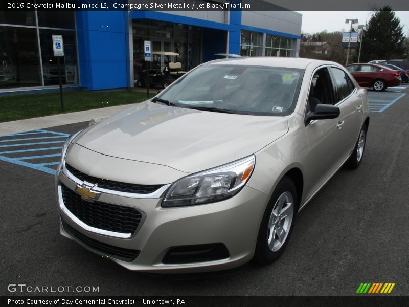 Champagne Silver Metallic / Jet Black/Titanium 2016 Chevrolet Malibu Limited LS