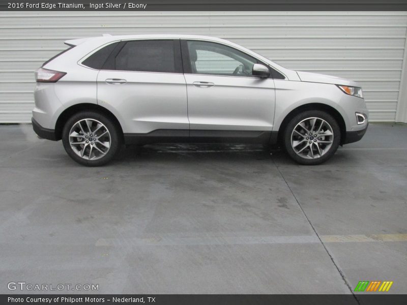 Ingot Silver / Ebony 2016 Ford Edge Titanium