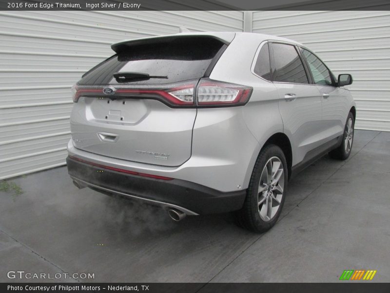 Ingot Silver / Ebony 2016 Ford Edge Titanium