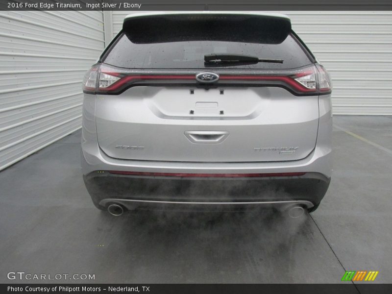 Ingot Silver / Ebony 2016 Ford Edge Titanium