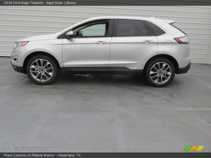 Ingot Silver / Ebony 2016 Ford Edge Titanium