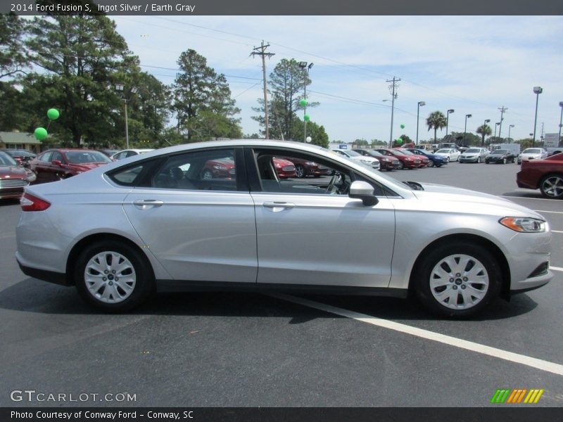 Ingot Silver / Earth Gray 2014 Ford Fusion S
