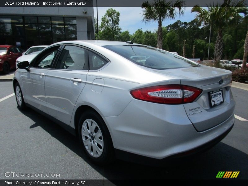 Ingot Silver / Earth Gray 2014 Ford Fusion S