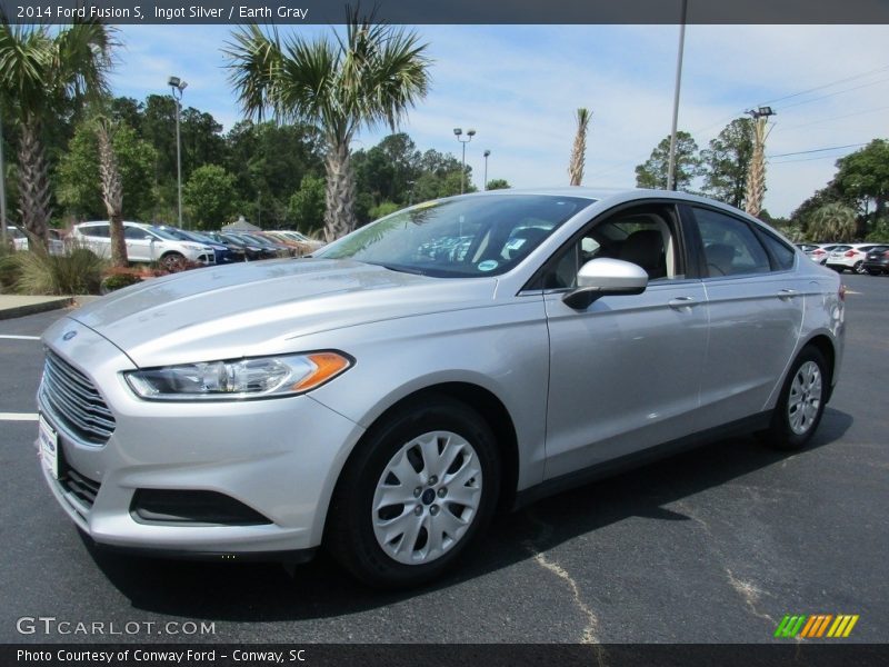 Ingot Silver / Earth Gray 2014 Ford Fusion S