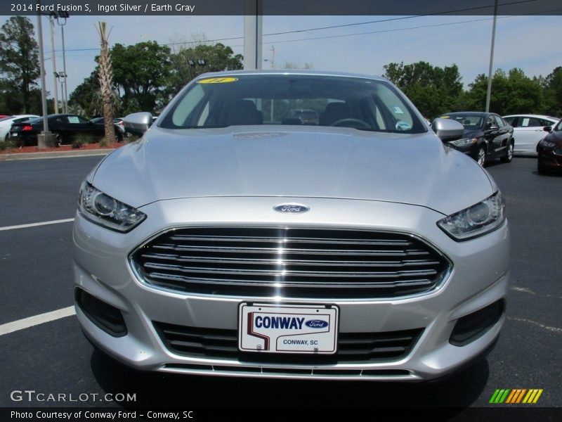 Ingot Silver / Earth Gray 2014 Ford Fusion S