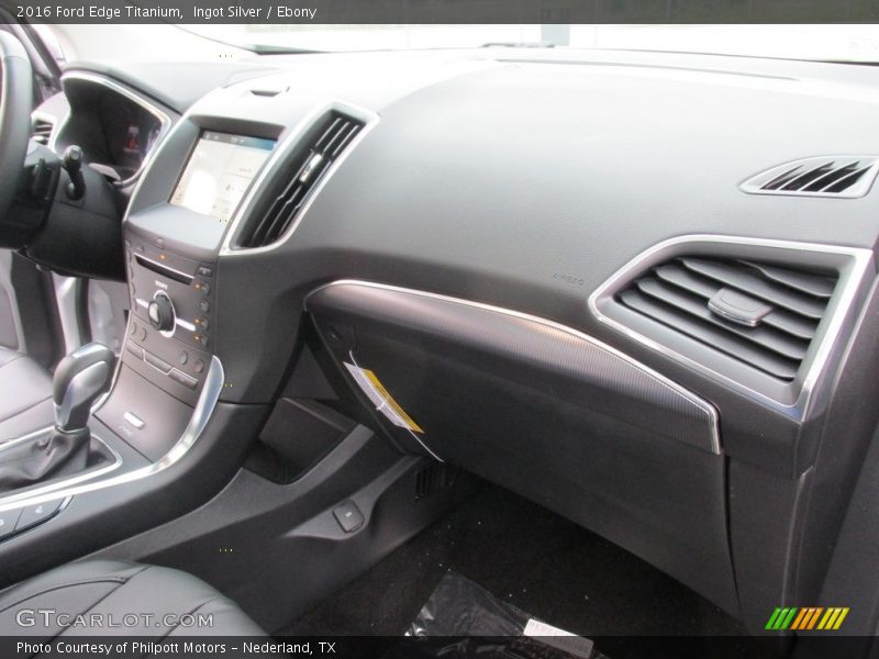 Ingot Silver / Ebony 2016 Ford Edge Titanium