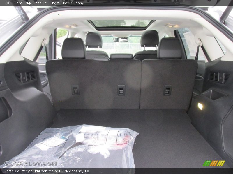 Ingot Silver / Ebony 2016 Ford Edge Titanium