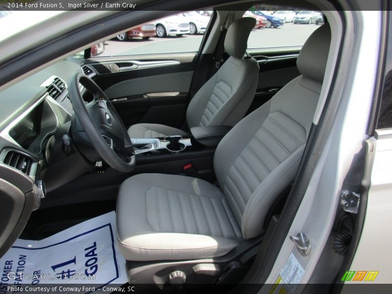 Ingot Silver / Earth Gray 2014 Ford Fusion S