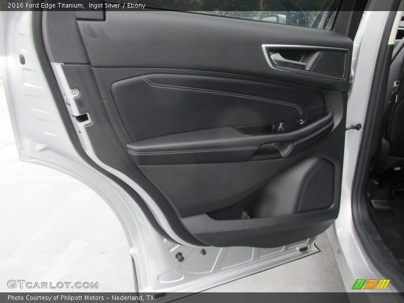 Ingot Silver / Ebony 2016 Ford Edge Titanium