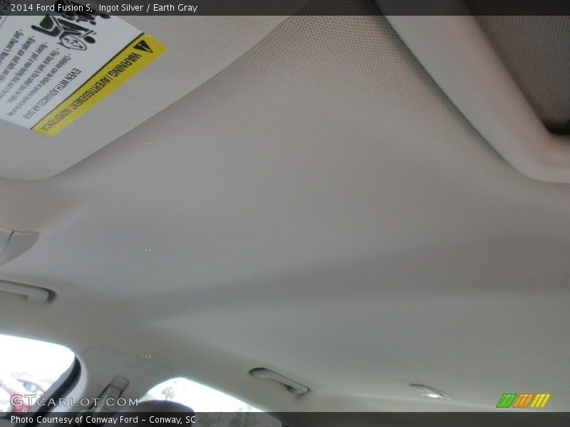 Ingot Silver / Earth Gray 2014 Ford Fusion S
