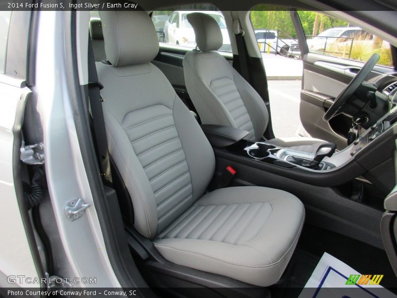 Ingot Silver / Earth Gray 2014 Ford Fusion S