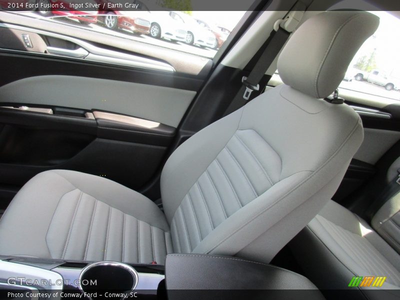 Ingot Silver / Earth Gray 2014 Ford Fusion S