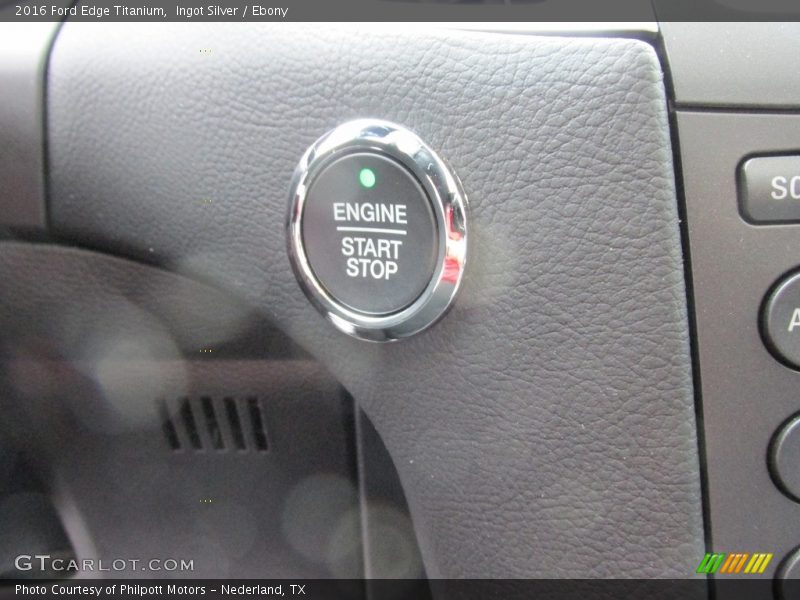 Ingot Silver / Ebony 2016 Ford Edge Titanium