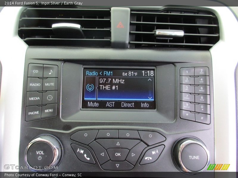 Ingot Silver / Earth Gray 2014 Ford Fusion S