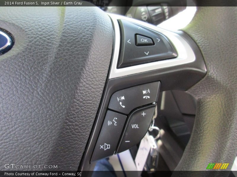 Ingot Silver / Earth Gray 2014 Ford Fusion S