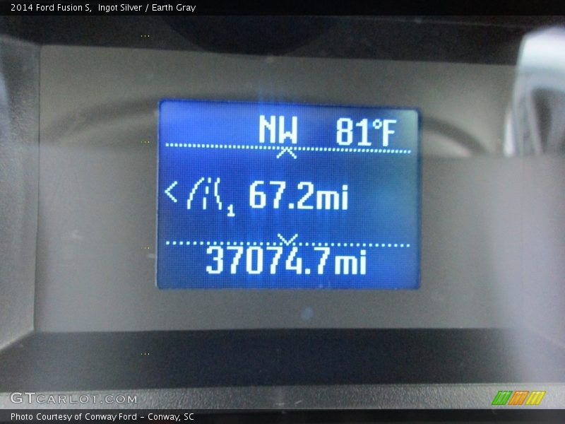 Ingot Silver / Earth Gray 2014 Ford Fusion S