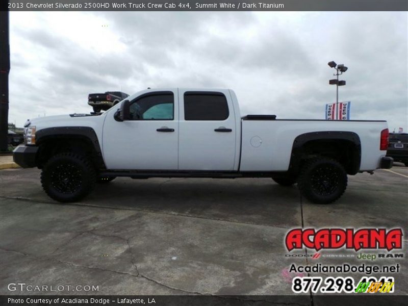 Summit White / Dark Titanium 2013 Chevrolet Silverado 2500HD Work Truck Crew Cab 4x4