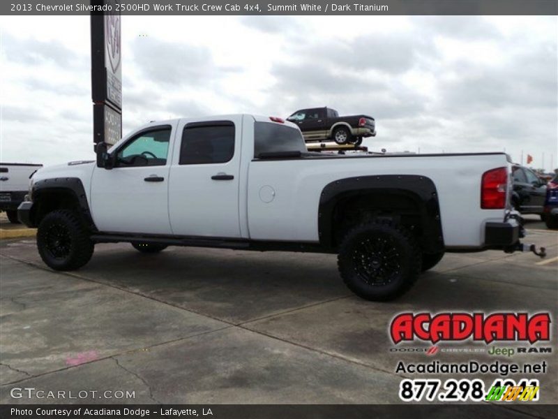 Summit White / Dark Titanium 2013 Chevrolet Silverado 2500HD Work Truck Crew Cab 4x4