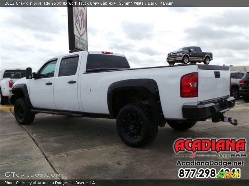 Summit White / Dark Titanium 2013 Chevrolet Silverado 2500HD Work Truck Crew Cab 4x4