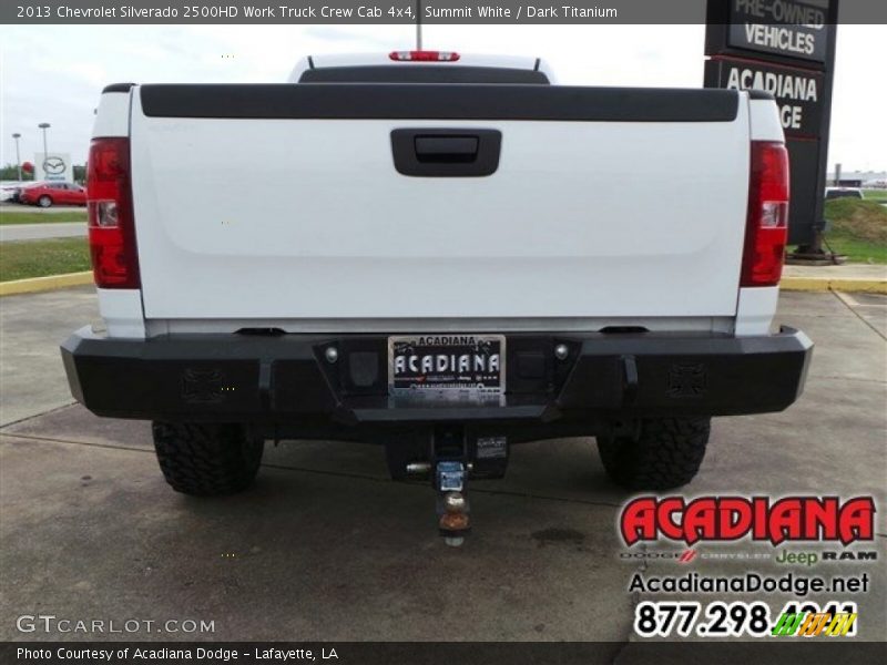 Summit White / Dark Titanium 2013 Chevrolet Silverado 2500HD Work Truck Crew Cab 4x4