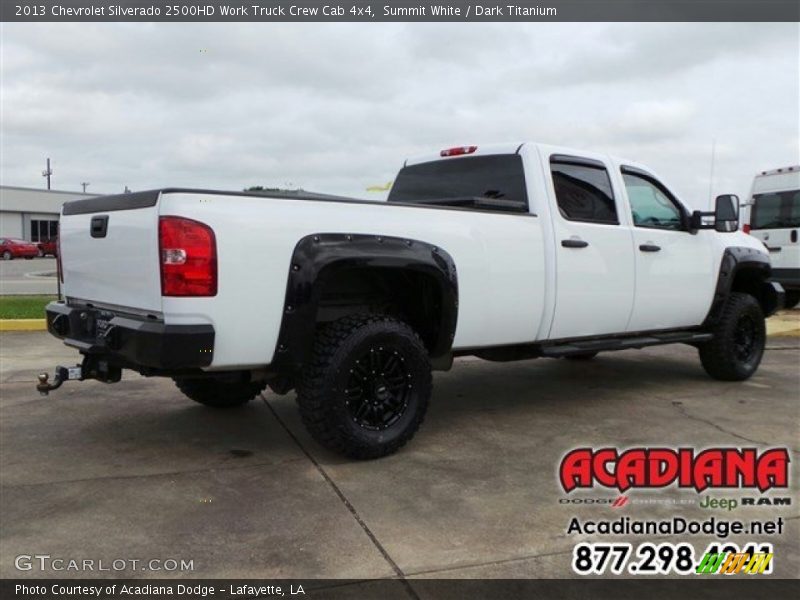 Summit White / Dark Titanium 2013 Chevrolet Silverado 2500HD Work Truck Crew Cab 4x4