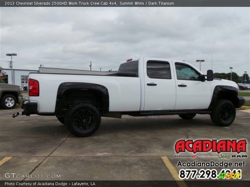 Summit White / Dark Titanium 2013 Chevrolet Silverado 2500HD Work Truck Crew Cab 4x4