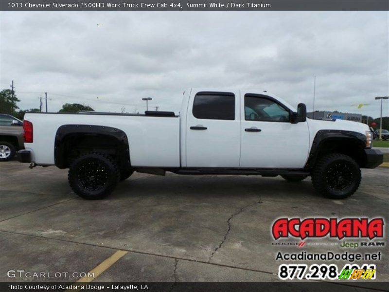 Summit White / Dark Titanium 2013 Chevrolet Silverado 2500HD Work Truck Crew Cab 4x4