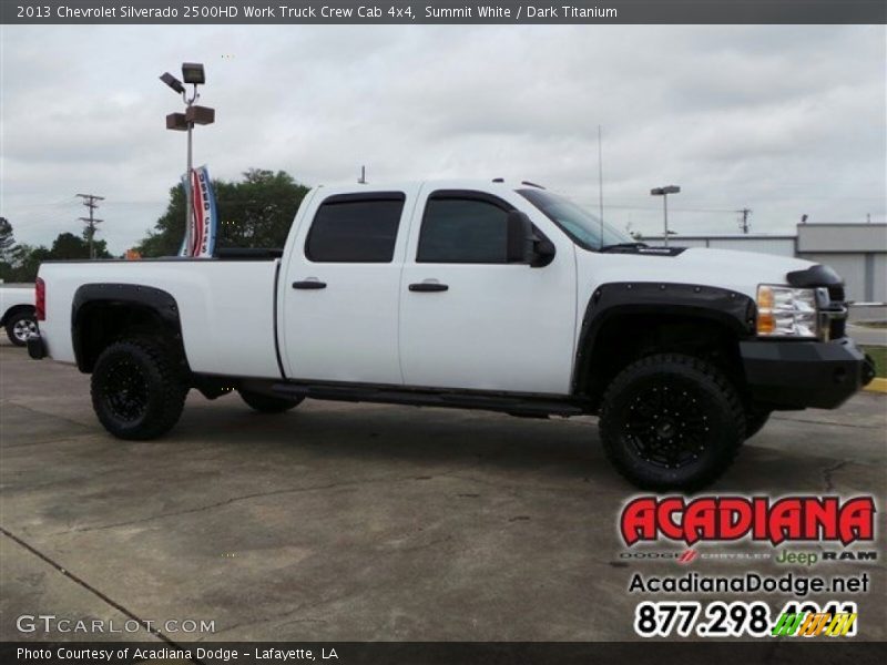 Summit White / Dark Titanium 2013 Chevrolet Silverado 2500HD Work Truck Crew Cab 4x4