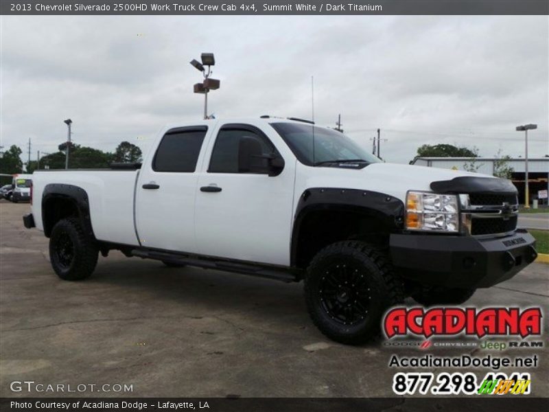 Summit White / Dark Titanium 2013 Chevrolet Silverado 2500HD Work Truck Crew Cab 4x4