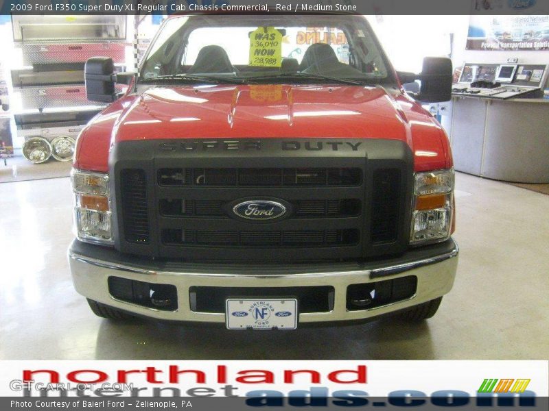 Red / Medium Stone 2009 Ford F350 Super Duty XL Regular Cab Chassis Commercial