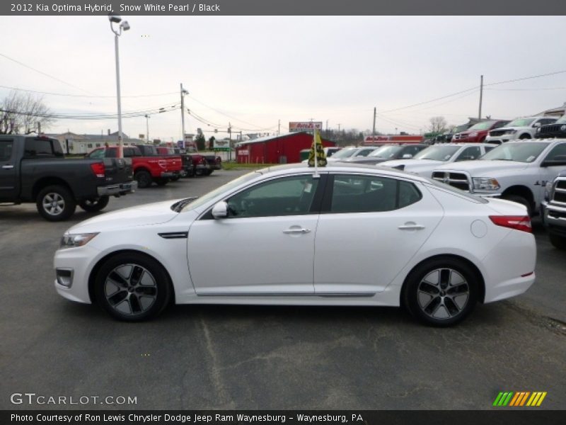 Snow White Pearl / Black 2012 Kia Optima Hybrid