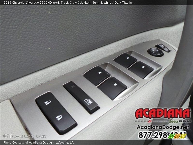 Summit White / Dark Titanium 2013 Chevrolet Silverado 2500HD Work Truck Crew Cab 4x4