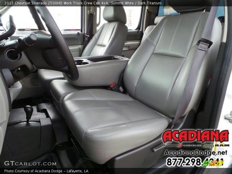 Summit White / Dark Titanium 2013 Chevrolet Silverado 2500HD Work Truck Crew Cab 4x4