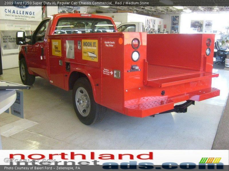 Red / Medium Stone 2009 Ford F350 Super Duty XL Regular Cab Chassis Commercial