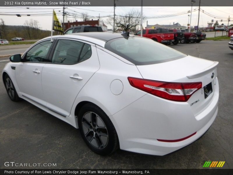 Snow White Pearl / Black 2012 Kia Optima Hybrid
