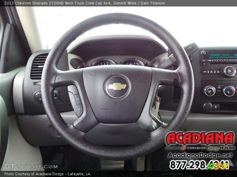 Summit White / Dark Titanium 2013 Chevrolet Silverado 2500HD Work Truck Crew Cab 4x4