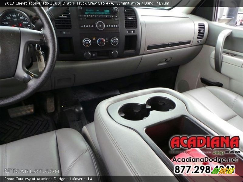 Summit White / Dark Titanium 2013 Chevrolet Silverado 2500HD Work Truck Crew Cab 4x4