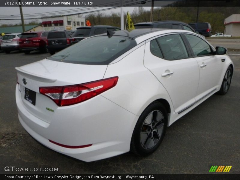 Snow White Pearl / Black 2012 Kia Optima Hybrid
