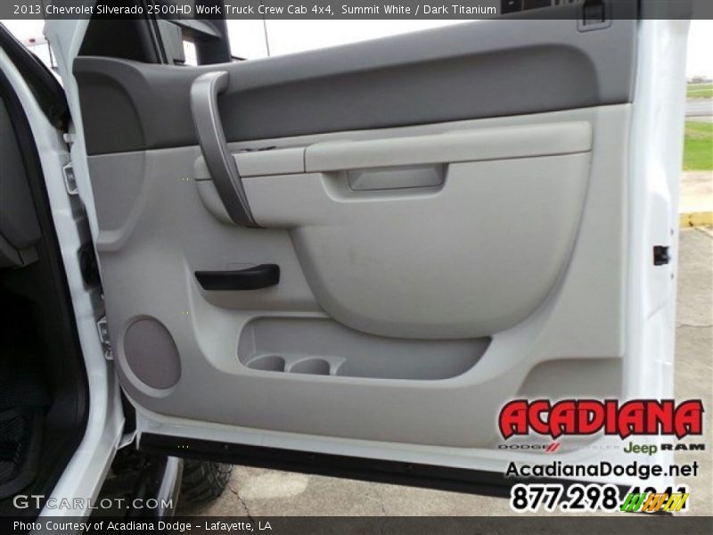 Summit White / Dark Titanium 2013 Chevrolet Silverado 2500HD Work Truck Crew Cab 4x4