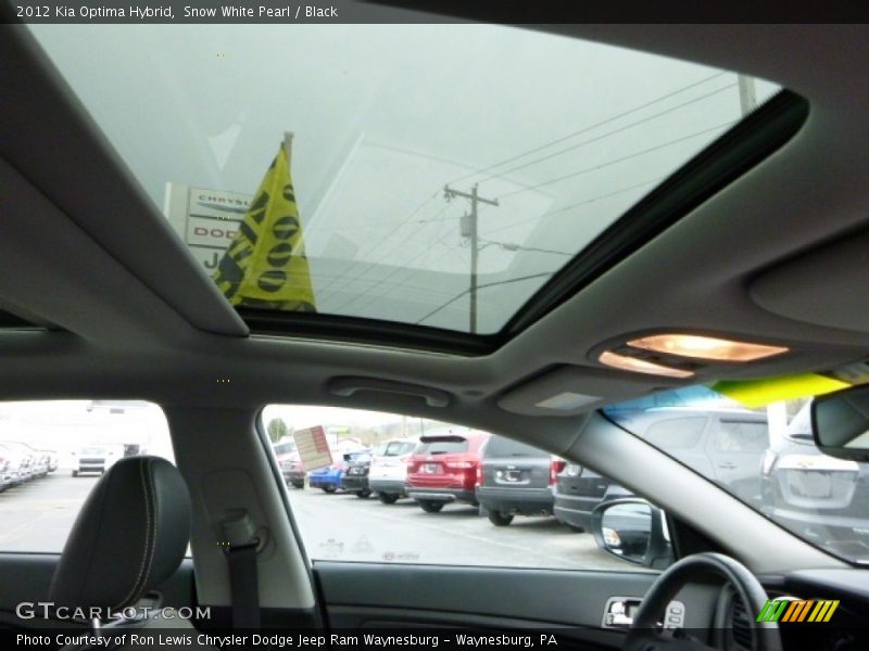 Snow White Pearl / Black 2012 Kia Optima Hybrid