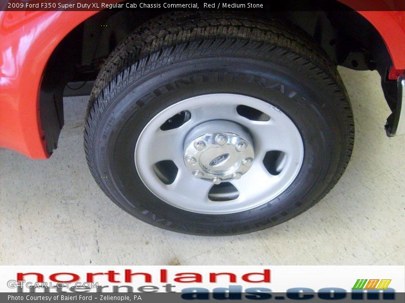 Red / Medium Stone 2009 Ford F350 Super Duty XL Regular Cab Chassis Commercial