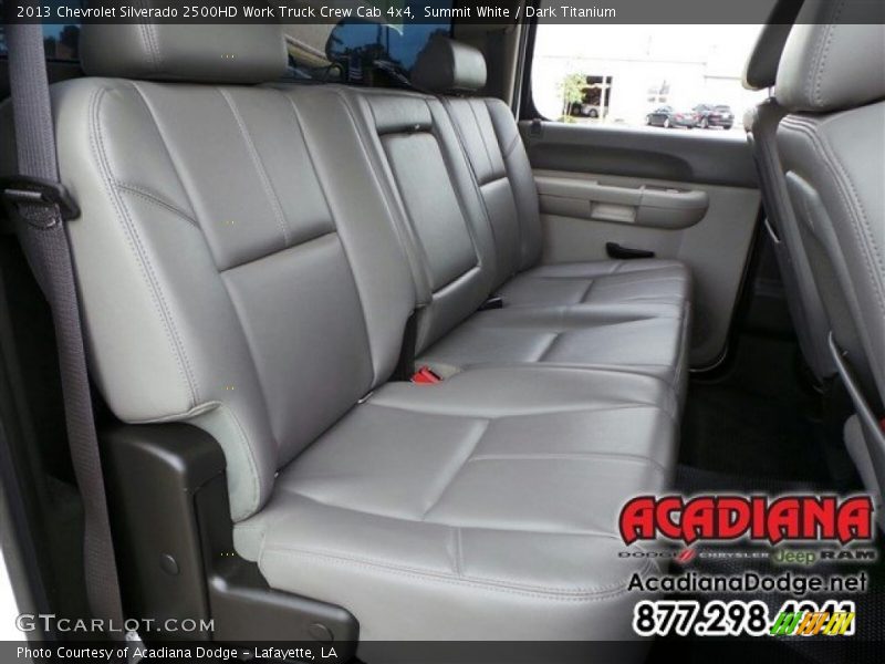 Summit White / Dark Titanium 2013 Chevrolet Silverado 2500HD Work Truck Crew Cab 4x4