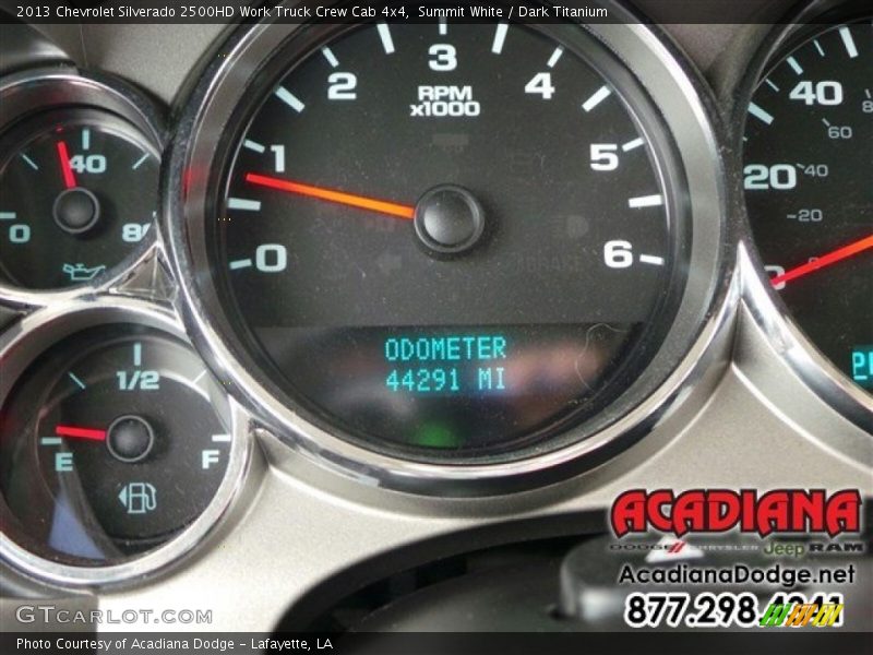 Summit White / Dark Titanium 2013 Chevrolet Silverado 2500HD Work Truck Crew Cab 4x4