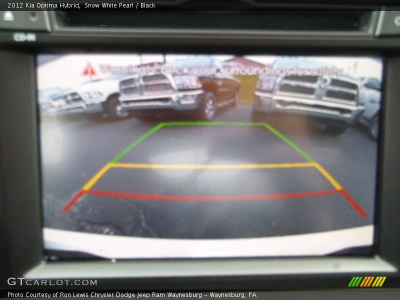 Snow White Pearl / Black 2012 Kia Optima Hybrid
