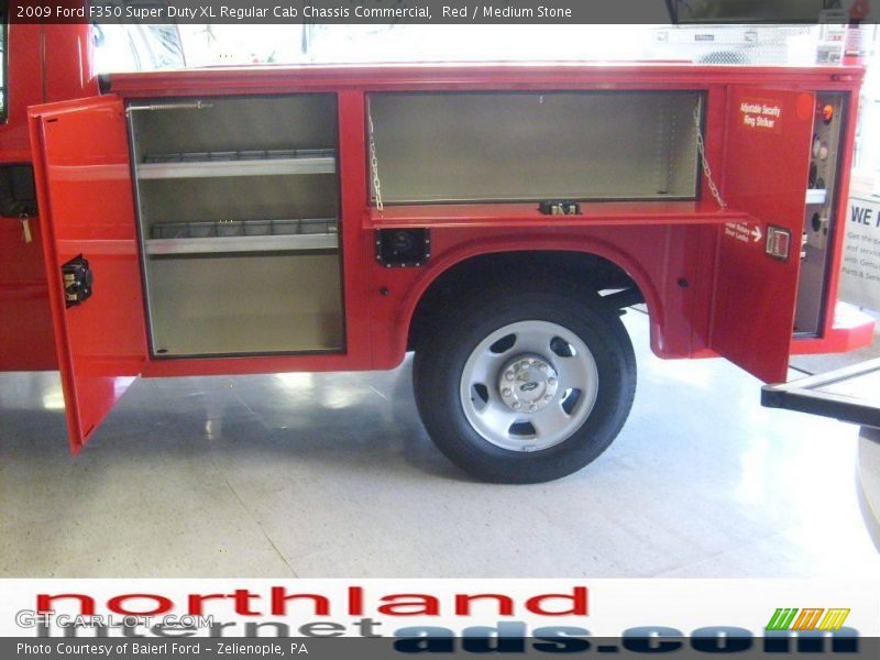 Red / Medium Stone 2009 Ford F350 Super Duty XL Regular Cab Chassis Commercial