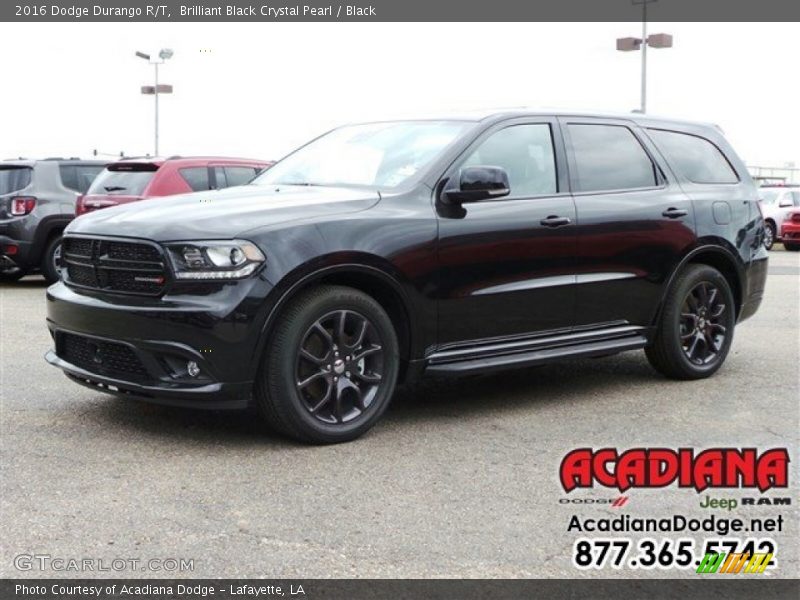 Brilliant Black Crystal Pearl / Black 2016 Dodge Durango R/T