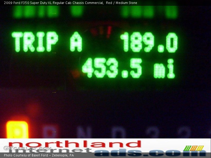 Red / Medium Stone 2009 Ford F350 Super Duty XL Regular Cab Chassis Commercial